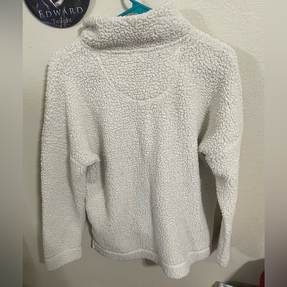 Ivory fleece sweater